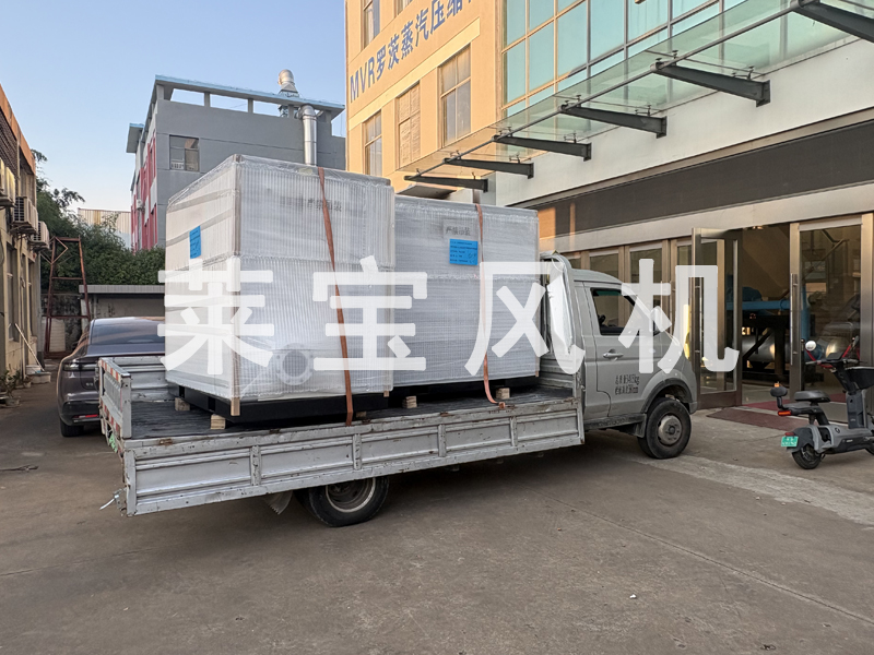 江苏莱宝2台螺杆鼓风机发往山东污水处理厂，助力环保节能运维